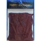 Happy Birthday Alphabet Chain Brown