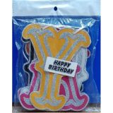 Happy Birthday Alphabet Chain Multicolor