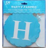 Happy Birthday Banner Light Blue