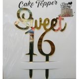 Sweet 16 Birthday Cake Topper