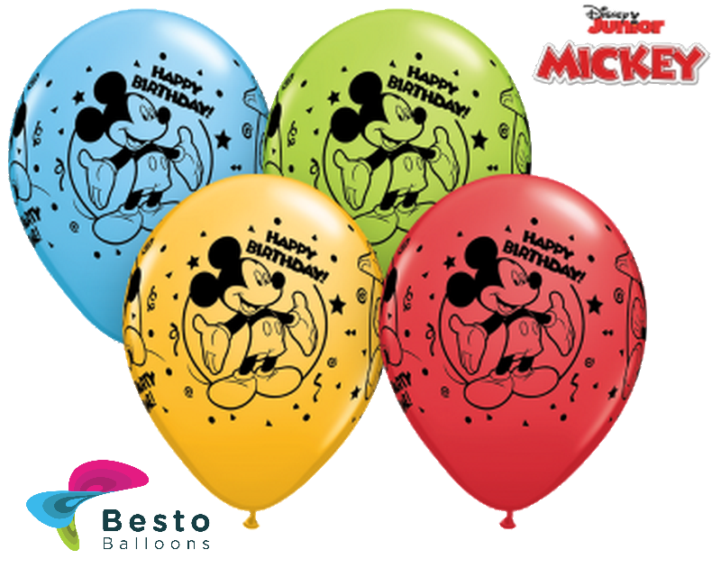 Customized Mickey Mouse Double Side Print Balloons (2)