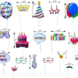 Selfie Props Birthday Mix (Ready Made)