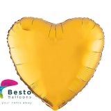 Gold Heart Shape Foil Balloon