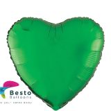 Dark Green Heart Shape Foil Balloon