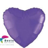 Purple Heart Shape Foil Balloon