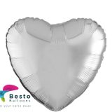 Silver Heart Shape Foil Balloon