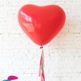 Red Giant Heart Shaped Foil Balloon
