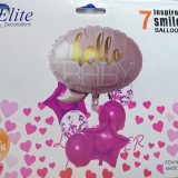 Hello Baby Decoration Balloons 7 Pcs Set