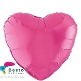 Hot Pink Heart Shape Foil Balloon
