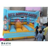 Bouncing Castle Blue Large 14x14 Size Rental Service for Karachi Only