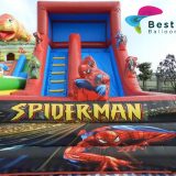 Spiderman Inflatable Slides and Bouncing Combo Rental Service