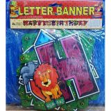 Jungle Theme Happy Birthday Chain Banner Large