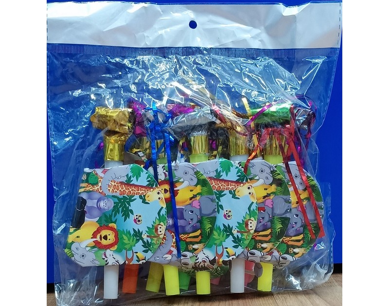 Jungle Theme Whistle 10pc