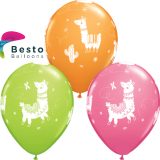 Customized lamas Double Side Printed Balloons