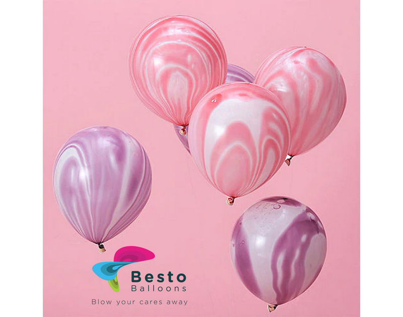 Marble Latex Balloons 12 Inch