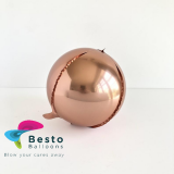 Rose Gold Orbz Metallic Foil Balloon