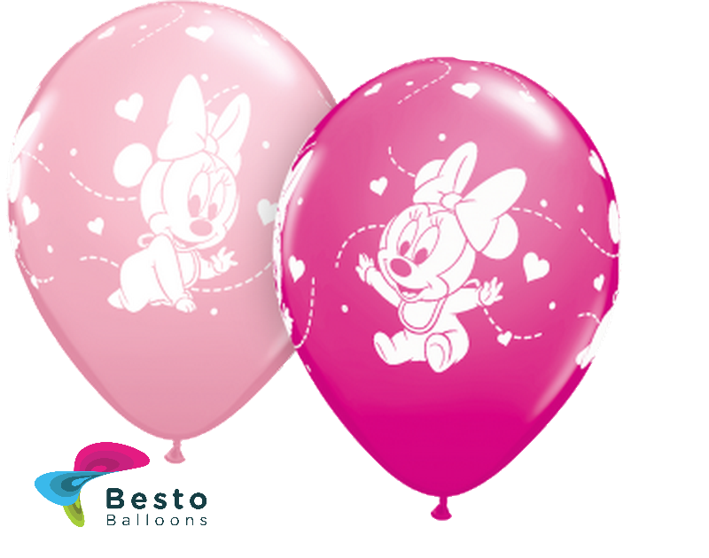 Customized Minnie Mouse Baby Double Side Print Balloons