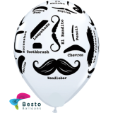 Customized Mustache Double Side Print Balloons (2)