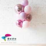 Orbz Balloon Bouquet Modern Mauve