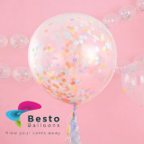 12 Inch Pastel Confetti Balloon