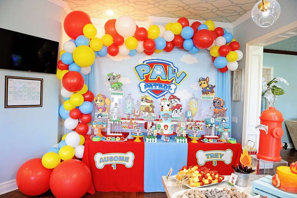 Paw Patrol Theme Party Decoration