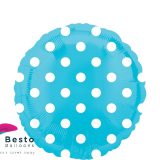 Blue Polka Dot Foil Balloon