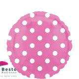 Pink Polka Dot Foil Balloon