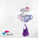 Purple Pearl Bubble Balloon