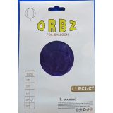 Blue Orbz Round Shaped Foil Balloon 22 Inch