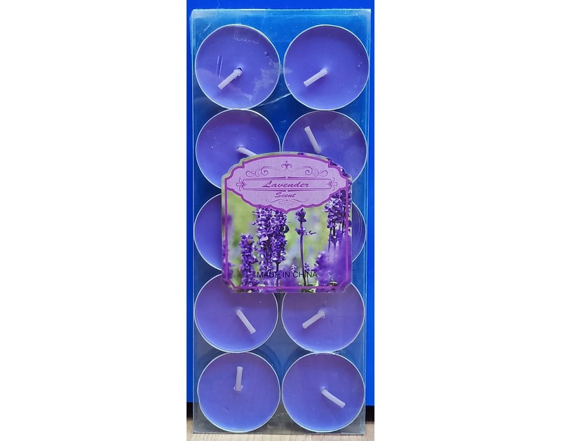 Scented Candles Lavender pack of 10