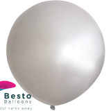 Silver Latex Balloon 18 inch