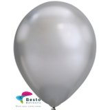 Silver Chrome Latex Balloon 12 inch 50Pcs Pack