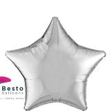 Silver Star Shape Foil Balloon