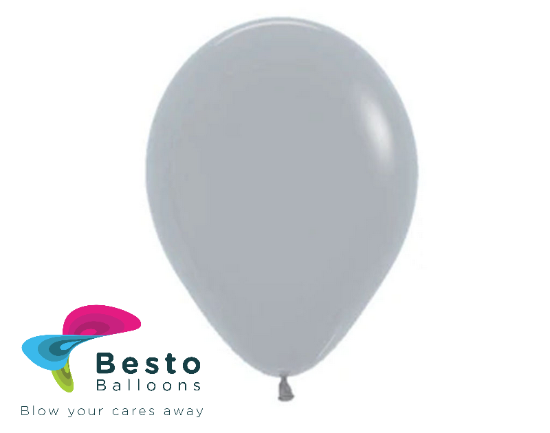 Silver Latex Balloon 9 inch