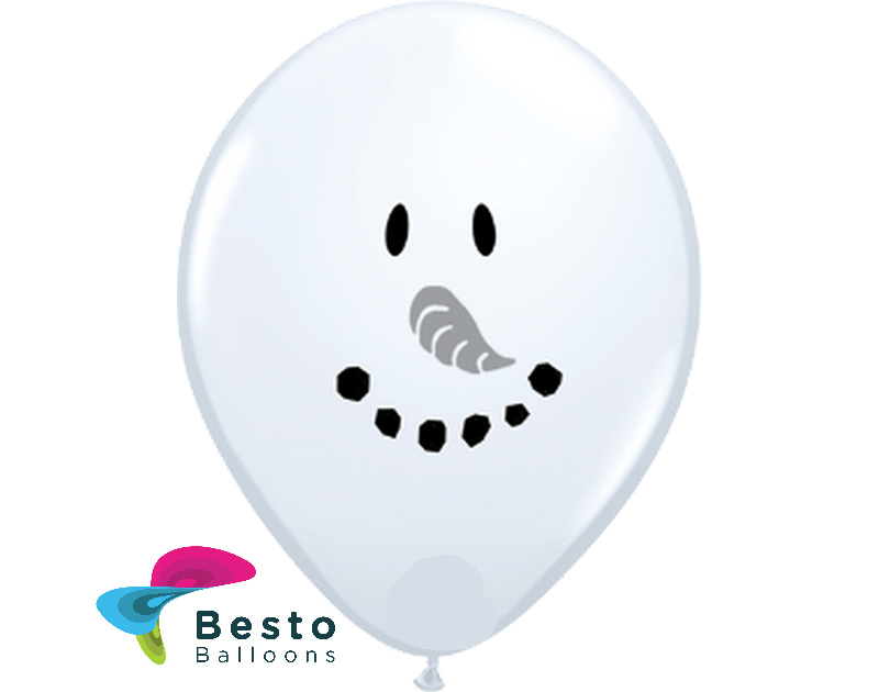 Customized Snowman Double Side Print Balloons