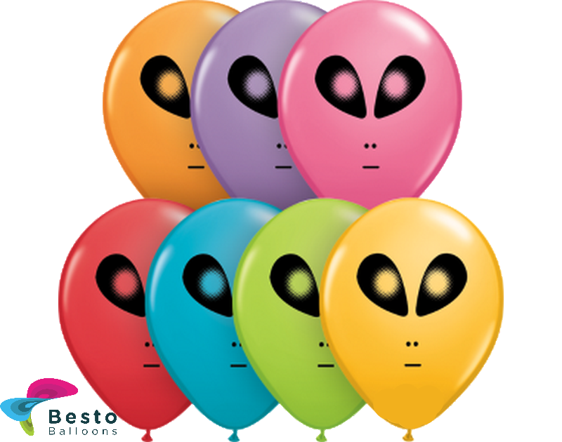 Customized Alien Face Double Side Print Balloons