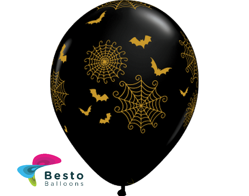 Customized Spider Webs And Bats Double Side Printed Balloons