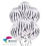 Jungle Theme Latex Balloons Stripes Printed 12 Inch