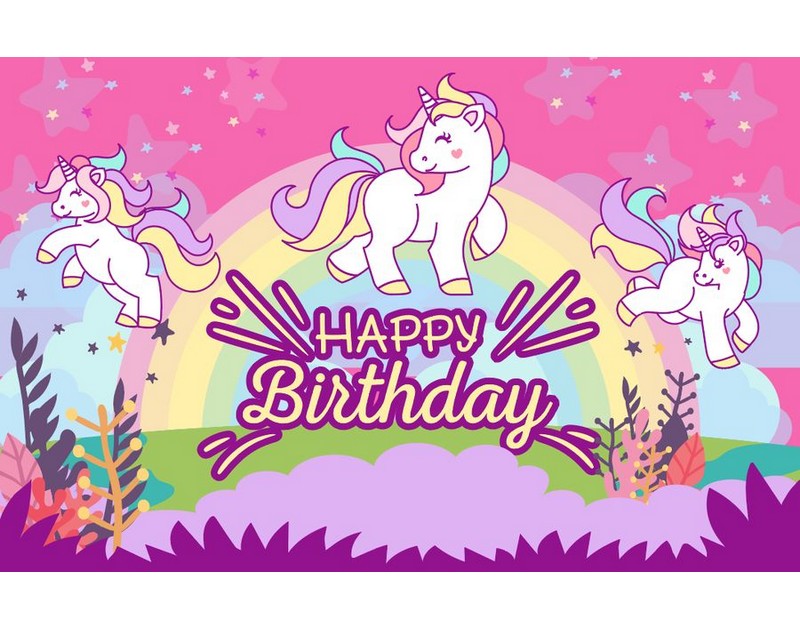 Unicorn Theme Backdrop