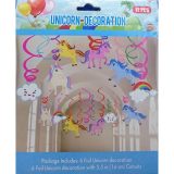 Unicorn Decoration Ceiling Hangings 12 pcs Set