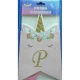 Unicorn Happy Birthday Chain Banner Small