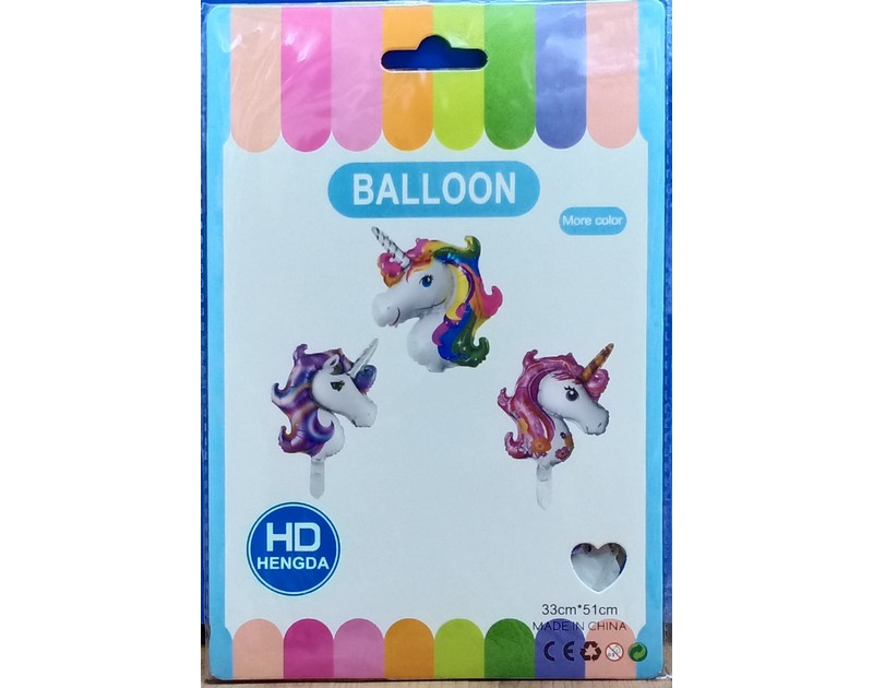 Unicorn Foil Balloon 1 Pcs Pack
