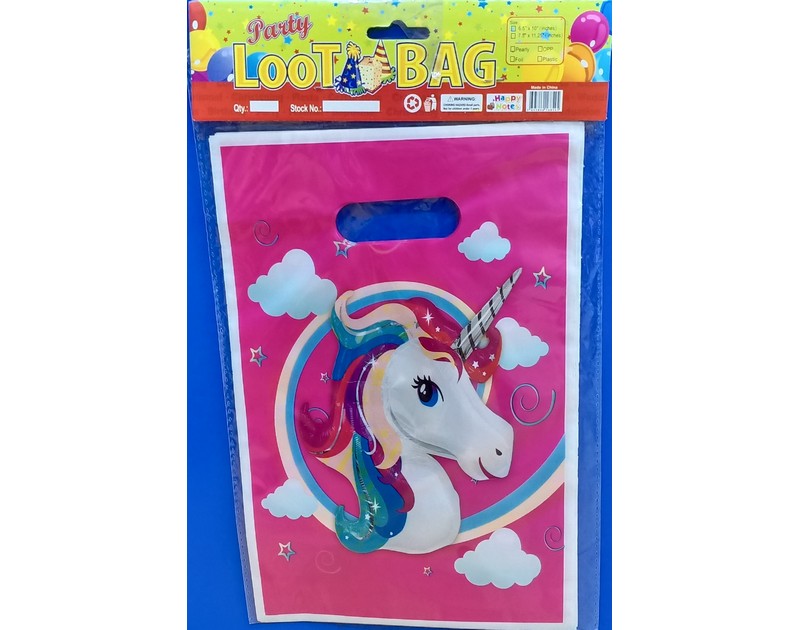 Unicorn Goodie Bags 10 Pcs Pack Pink