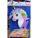 Unicorn Happy Birthday Banner Chain Large Pink
