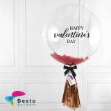 Valentine Feather Bubble Balloon