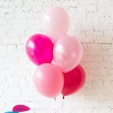 Shades of Pink Balloon Bouquet 12Pcs Pack Latex Balloons