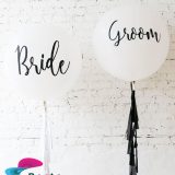 Bride & Groom Giant Balloon 2Pcs Set 36"