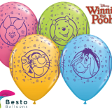 Customized Winnie The Pooh Character Double Side Print Balloons